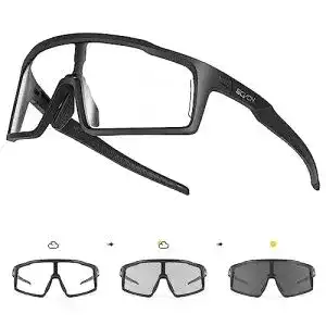 Fahrradbrille klar SCVCN Photochromatische Selbsttönend