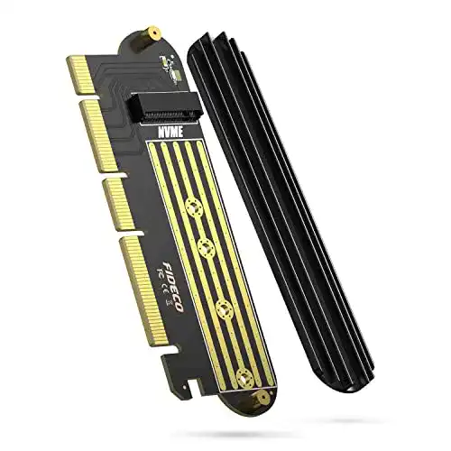 M-2-PCIe-Adapter FIDECO PCI-E X16 auf M.2 NVME Adapter
