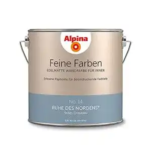 Wandfarbe Blau Feine Farben Alpina No. 14 Ruhe des Nordens 2,5 L