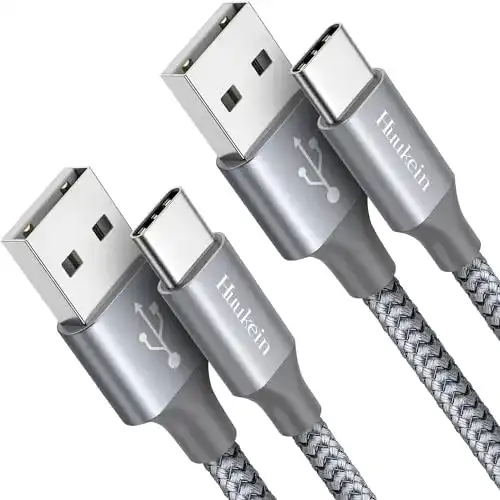 Schnellladekabel Huukein [1m, 2Stück USB C Kabel, 3A Type C QC