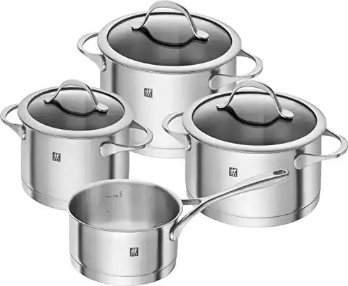 Zwilling-Topfset Zwilling Essence Kochtopf-Set, 4-teilig, 3 Deckel