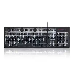 Beleuchtete Tastatur Perixx ,11456,PERIBOARD-329 AA8, USB
