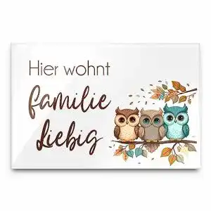 Türschild CHRISCK design Edles mit Namen für die Haustür