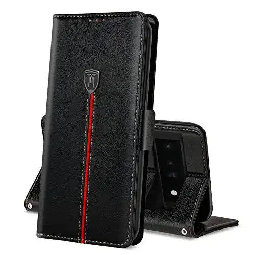 Google Pixel 6 Pro Hülle MAMA MOUTH Magnet Leder Kartenfach