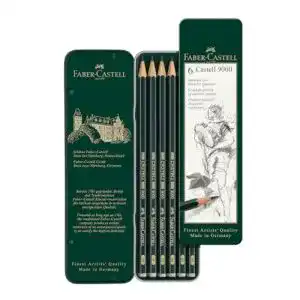 Bleistift Faber-Castell 119063 Castell 9000, 6-er Etui