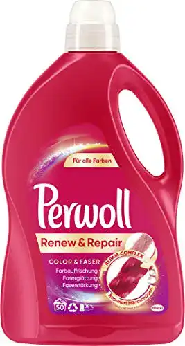 Flüssigwaschmittel Perwoll Renew und Repair Color und Faser