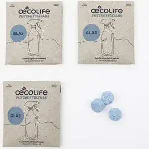 Putzmittel-Tabs œcolife oecolife Glasreiniger Putzmittel Tabs, 9x