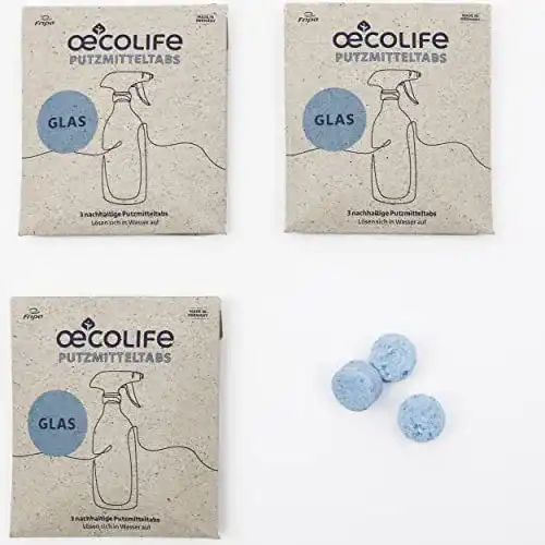 Putzmittel-Tabs œcolife oecolife Glasreiniger Putzmittel Tabs, 9x