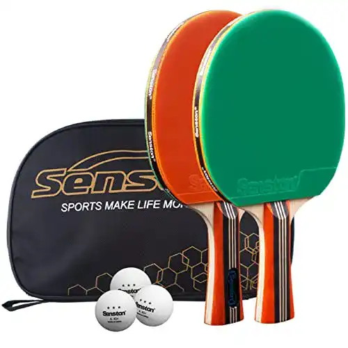 Die beste Tischtennisschläger-Set Senston Tischtennis Set, 2 Tischtennisschläger, 3 Tischtennis-Bälle und 1 Tasche 2026 Test Bestseller Tischtennisschläger-Set Senston Tischtennis Set, 2 Tischtennisschläger, 3 Tischtennis-Bälle und 1 Tasche