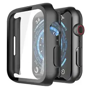 Apple-Watch-7-Hülle Misxi Hard Hülle mit Glas Displayschutz