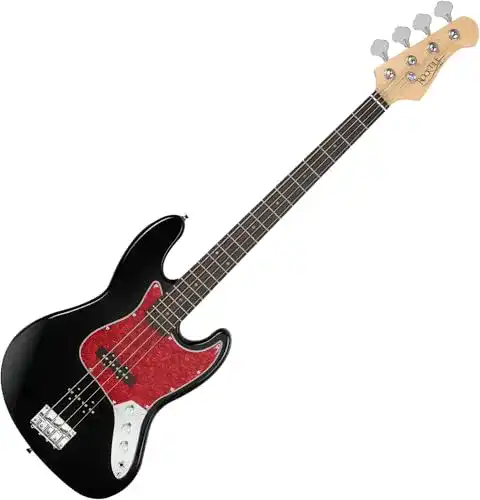 Rocktile-Bass ROCKTILE Pro JB-30BK 70’s Deluxe E-Bass Jazz-Style