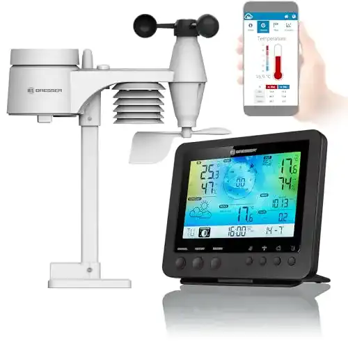 Wetterstation WLAN Bresser Wetterstation Funk mit Außensensor