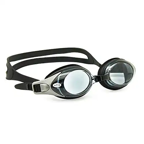Schwimmbrille mit Sehstärke EnzoDate optisch, Hyperopie RX +