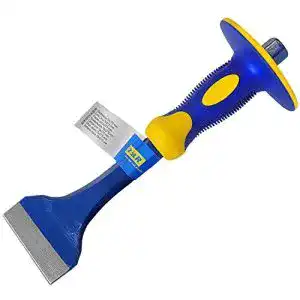 Fliesenmeißel S&R Flachmeißel 275 x 75 mm Stahl mit Handschutz