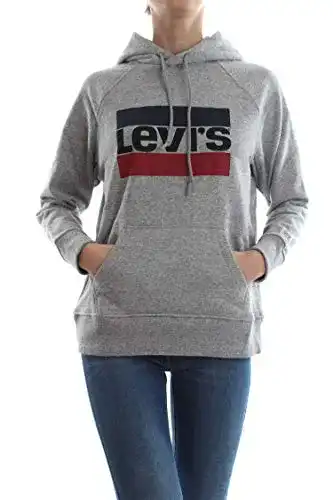 Hoodie Levi’s Damen Kapuzenpullover Graphic Sport, Grau