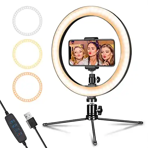 Die beste Handy-Stativ-mit-Ringlicht AIXPI LED, mit Stativ & Handyhalter 2026 Test Bestseller Handy-Stativ-mit-Ringlicht AIXPI LED, mit Stativ & Handyhalter