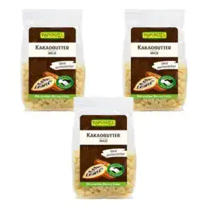 Kakaobutter Rapunzel mild HIH, 3er Pack (3 x 100 g)