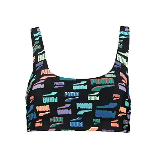 Bikini-Oberteil PUMA Scoop Neck Bikini Top, Black Combo, M EU