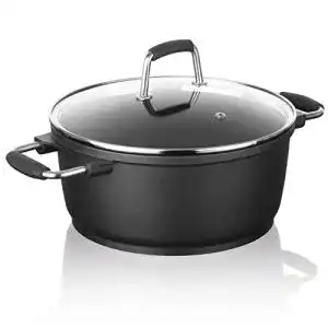 Kochtopf 24 cm Bratoni Aluminiumguss Kochtopf in ‘Guss’-Qualität