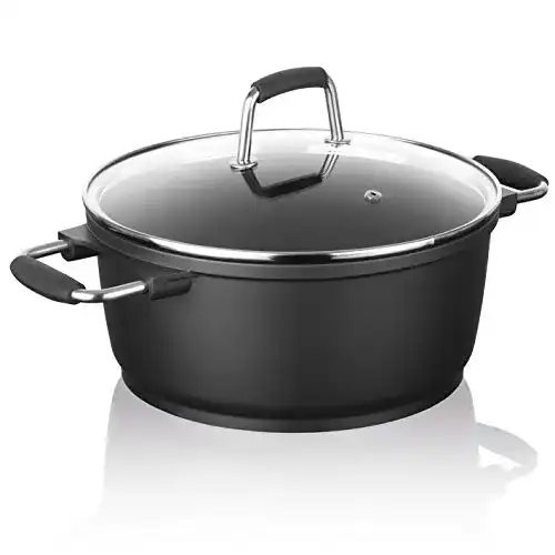 Kochtopf 24 cm Bratoni Aluminiumguss Kochtopf in ‘Guss’-Qualität