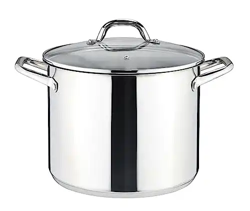 Die beste Suppentopf Linnuo Topf 10l mit Glasdeckel, Edelstahltopf 2026 Test Bestseller Suppentopf Linnuo Topf 10l mit Glasdeckel, Edelstahltopf