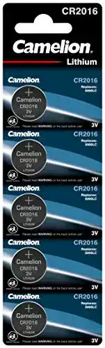 CR2016 Camelion 13005016 Lithium Knopfzellen-Batterie, 5er Set