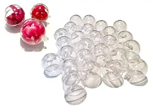 Plastikkugel zum Befüllen CRYSTAL KING 25 Stück Acryl-Kugeln