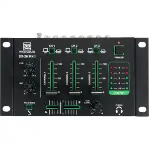Mischpult Pronomic DX-26 MKII DJ-Mixer, 3-Kanal Mischer
