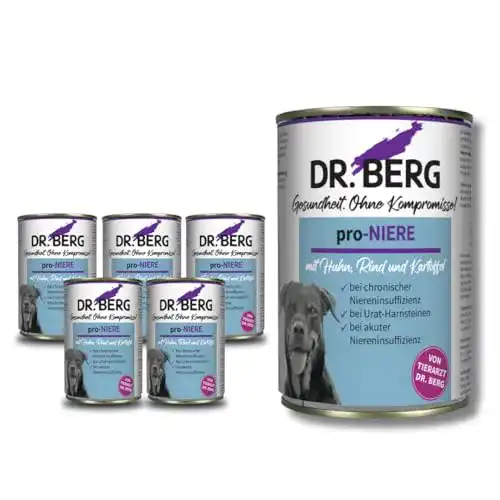 Diätfutter Hund Dr. Berg pro-NIERE Nassfutter, 6 x 400 g