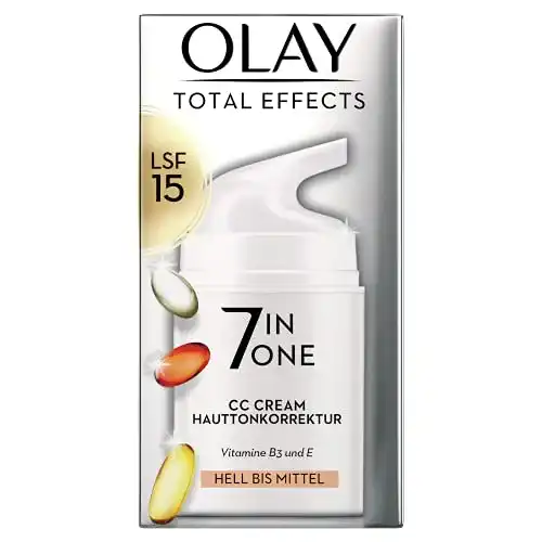 Die beste CC-Cream Olay Total Effects 7-in-1 CC Feuchtigkeitscreme LSF 15 2026 Test Bestseller CC-Cream Olay Total Effects 7-in-1 CC Feuchtigkeitscreme LSF 15