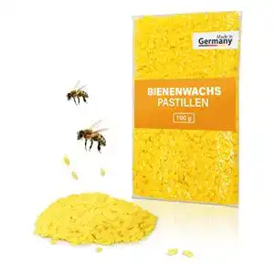 Bienenwachs dakamilech 100% Reine Pastillen, (100 Gramm, Gelb)