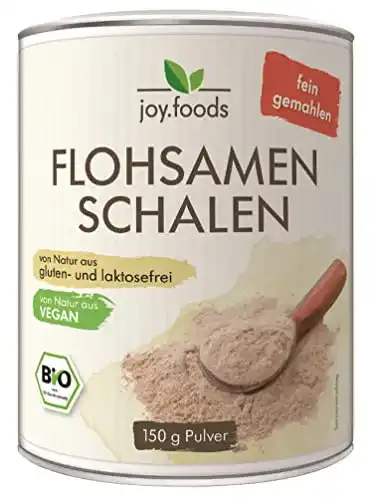 Flohsamen joy.foods Bio schalenpulver, fein gemahlen, 150 g