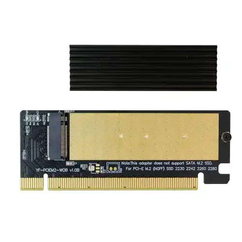 M-2-PCIe-Adapter EZDIY-FAB NVME PCIE Adapter mit Kühlkörper