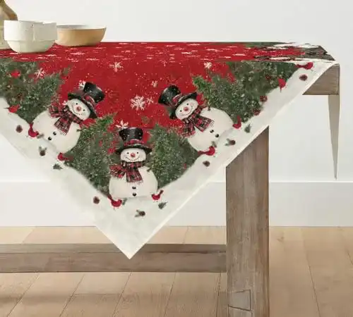 Weihnachtstischdecke Artoid Mode Schneemann Weihnachten