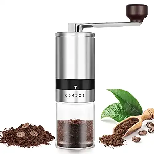 Hand-Kaffeemühle innislink Manuell, Edelstahl, Kegelmahlwerk