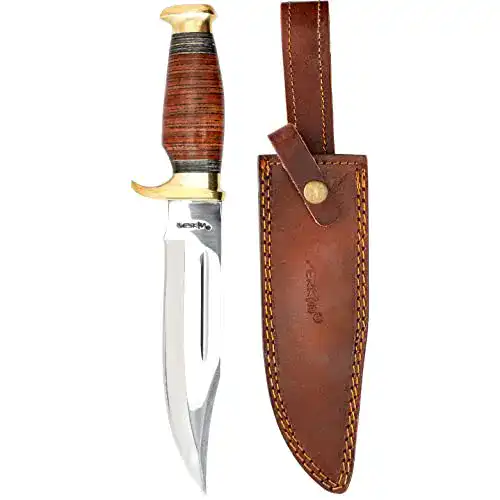 Bowiemesser Perkin handgemachtes Jagdmesser mit Scheide