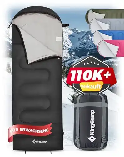 Schlafsack 4 Jahreszeiten KingCamp Schlafsack Outdoor Warm