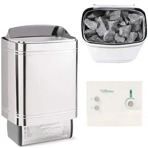 Saunaofen 6 kW time4wellness Sauna-Set, Sentiotec Nordex II