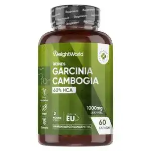 Garcinia Cambogia WeightWorld Kapseln 1000mg – Pure Garcinia
