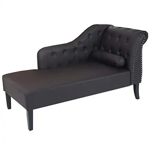 Récamiere Mendler Luxus Recamiere Chesterfield, Kunstleder