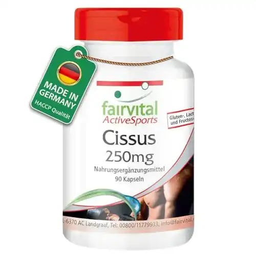 Cissus quadrangularis fairvital Cissus Kapseln, VEGAN, 90 Kapseln