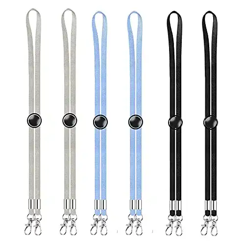 Maskenband Celawork 6 Stück für Mundschutz, Grau