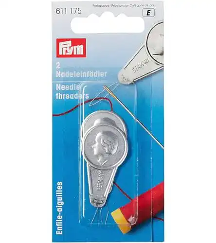 Nadeleinfädler Prym Einfädler silberfarbig 2 Stück
