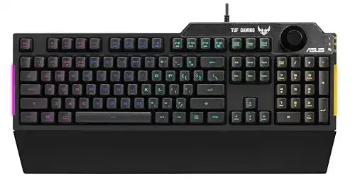Asus-Tastatur ASUS TUF Gaming K1 Gaming Tastatur, schwarz