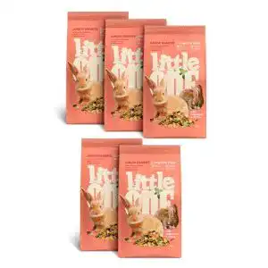 Zwergkaninchenfutter Little One Alleinfutter, 5 x 400 g