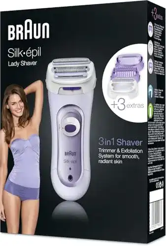 Intimrasierer Damen Braun Silk-épil Lady Shaver 5-560 Lila, 3-In-1