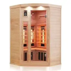 Sauna Dewello Eckinfrarotkabine Infrarot Lakefield 120cm x 120cm