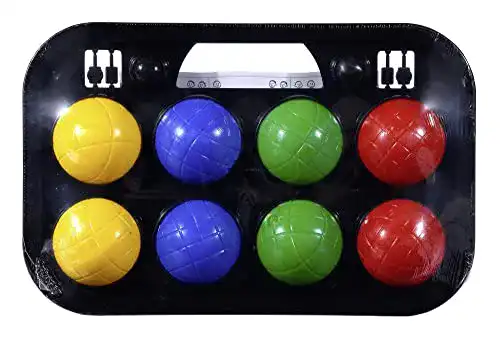 Boccia-Kugeln Simba 107401391 Boccia Spiel Tragekorb, 8 Kugeln