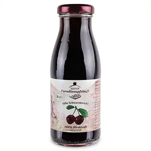 Kirschsaft BESTER Paradiesapfelsaft Süße Schwarzkirsche 12 x