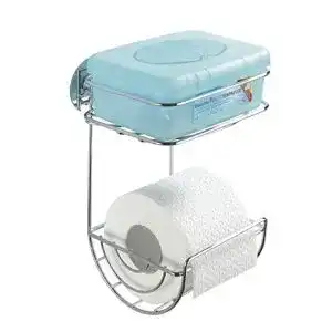 Toilettenpapierhalter ohne Bohren WENKO Turbo-Loc®